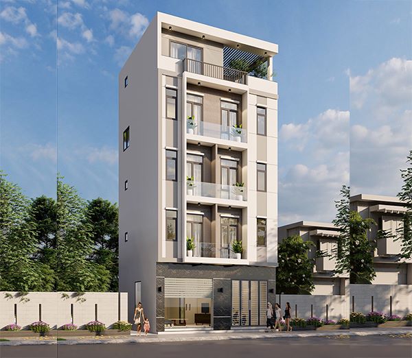 Bản vẽ thiết kế nhà trọ 53m2