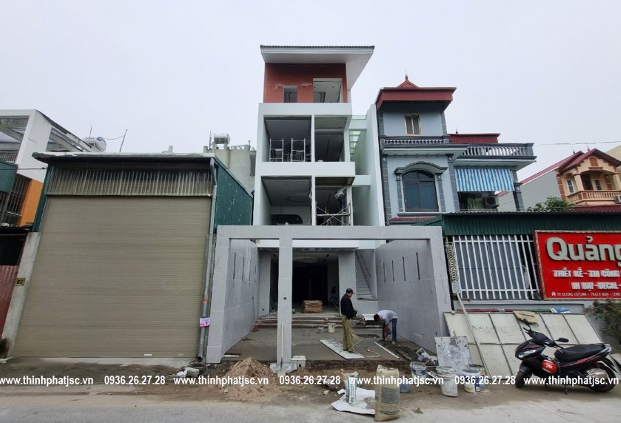 02 12 xây nhà trọn gói quận Long Biên thạch bàn tiến độ hoàn thiện 1