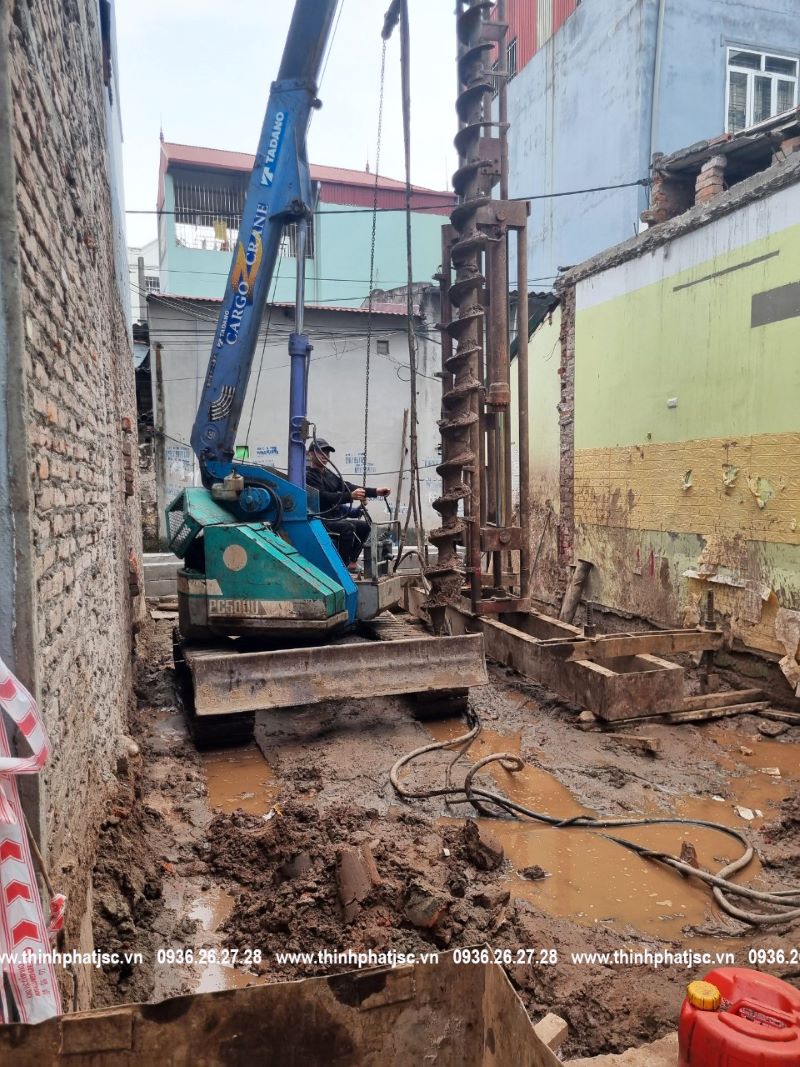 tiến độ thi công nhà phố tại Đức Giang Long Biên 16 05 2024 1