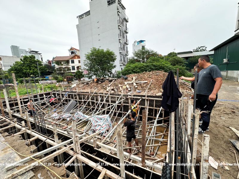 xây nhà trọn gói tại hoài đức bán hầm 4