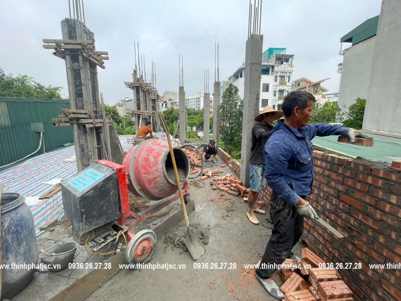 xây nhà trọn gói quận Long Biên anh Quân Giang Biên 2024 12