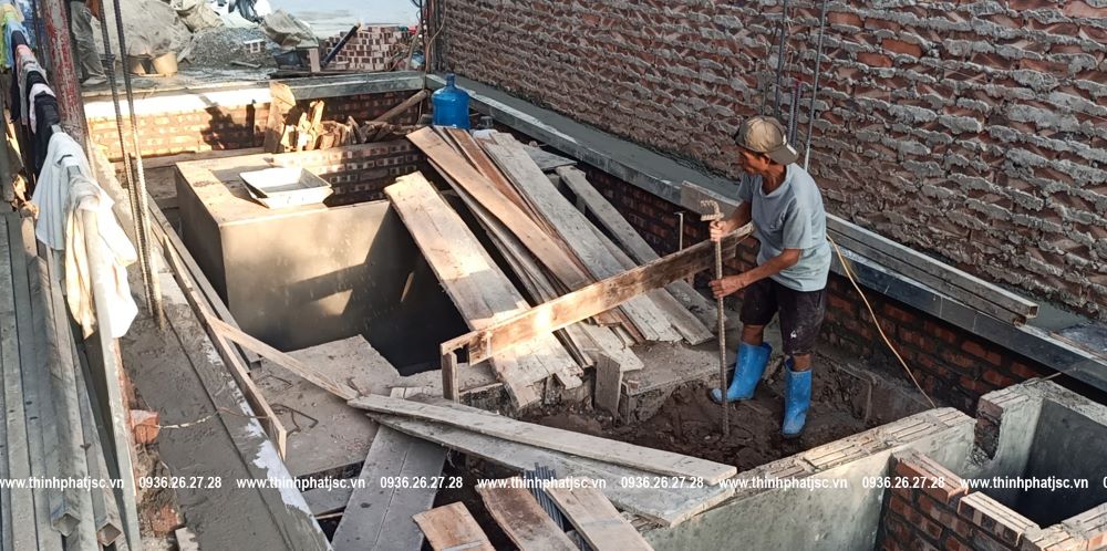 xây nhà trọn gói quận Long Biên A Quân móng 7
