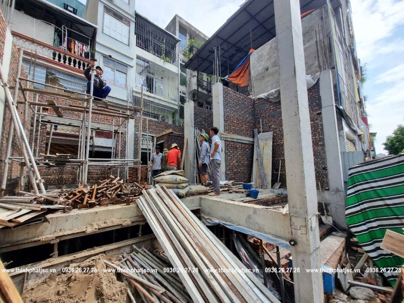 tiến độ thi công nhà phố Trường Chinh Đống Đa 24 09 2024 1