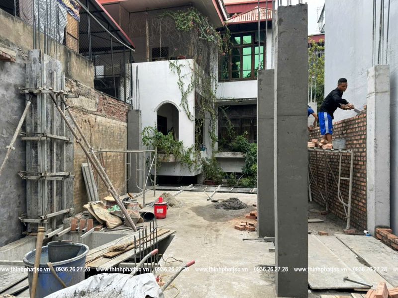 Cập nhật tiến độ công trình Thái Thịnh 14/10/2024
