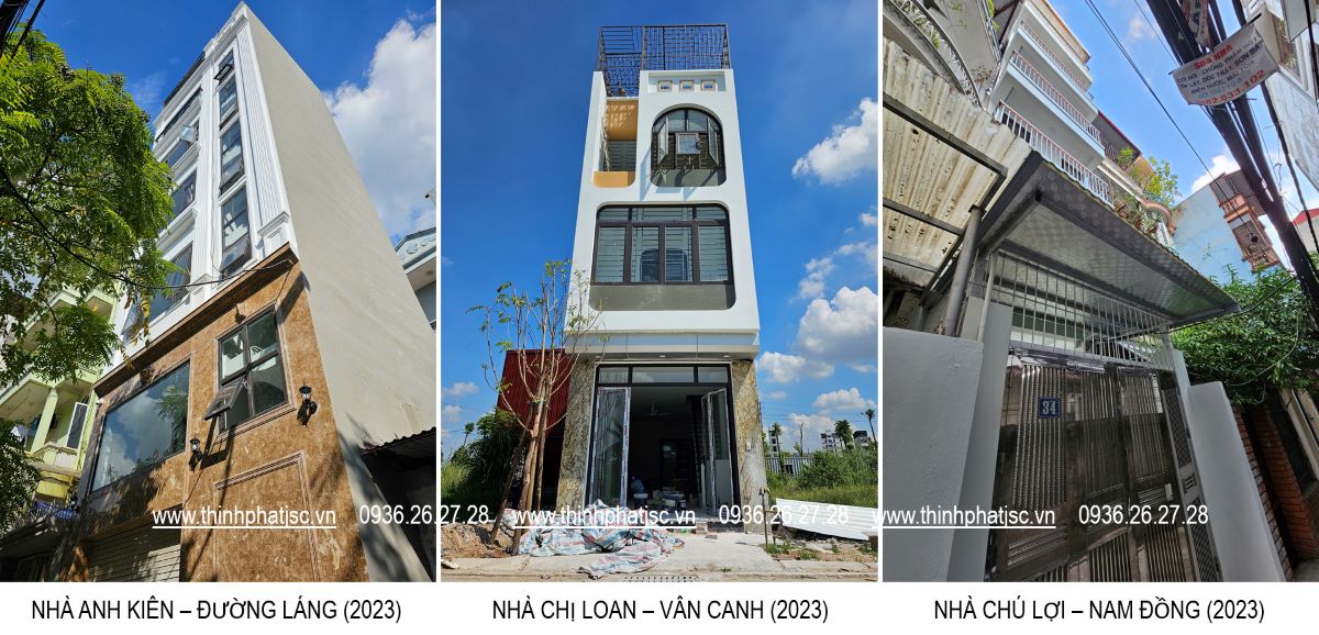 tổng hợp công trình xây nhà trọn gói tại Hà Nội 2023 1