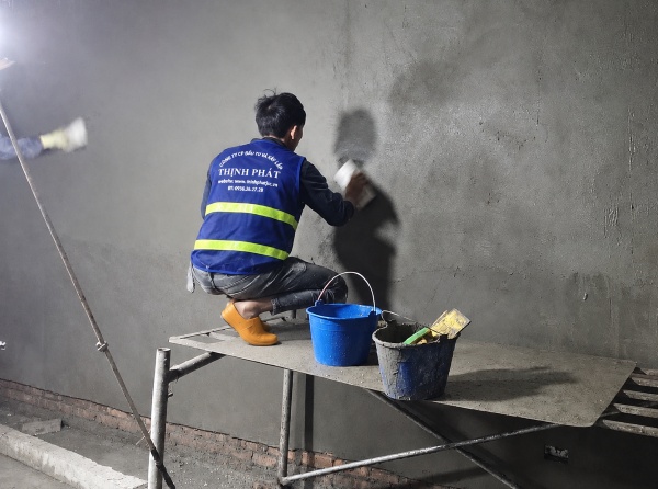 Thi công trát hoàn thiện tại công trình Nguyễn An Ninh | Xây Dựng Thịnh Phát